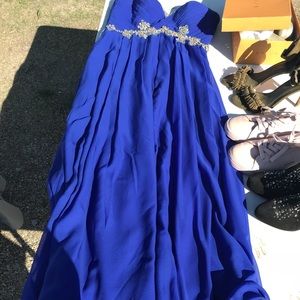Blue prom dress
